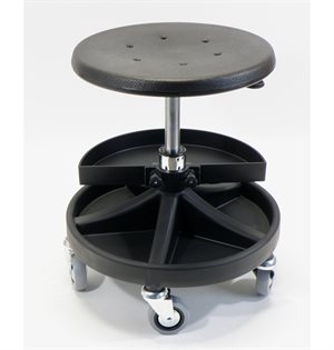 All-Round montørstol med ekstra bakke sort.